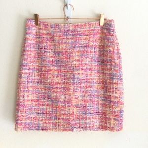 ESCADA Pink Wool Blend Tweed Mini Skirt Sz 38/8
